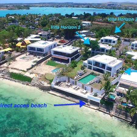 Villa Horizon By Dream Escapes, Beachfront Villa Pointe aux Canonniers Bagian luar foto